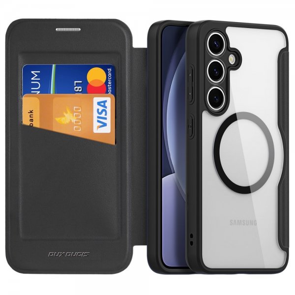 Dux Ducis Samsung Galaxy S25 Fodral Skin X Pro Series MagSafe Svart