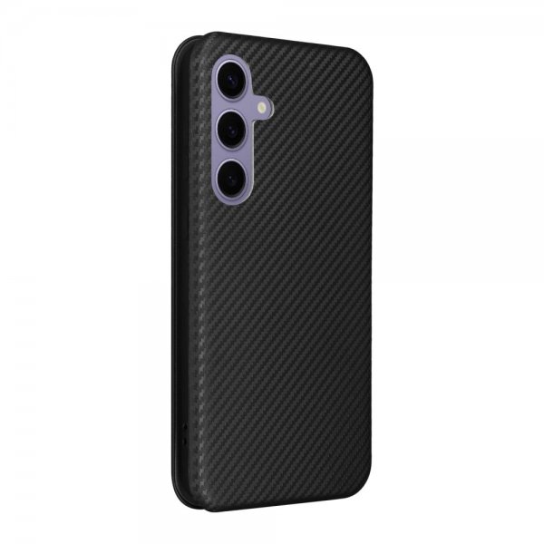 Samsung Galaxy S25 Plus Fodral Kolfibertextur Svart