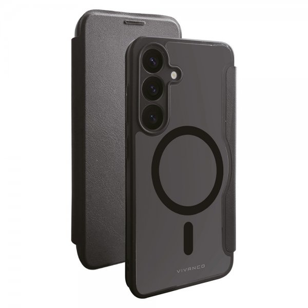 Vivanco Samsung Galaxy S25 Plus Fodral Mag Wallet Svart
