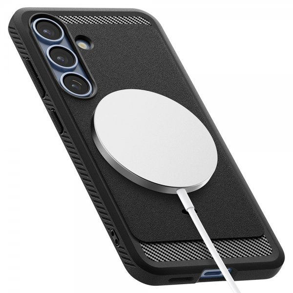 Spigen Samsung Galaxy S25 Plus Skal Rugged Armor MagFit Matte Black
