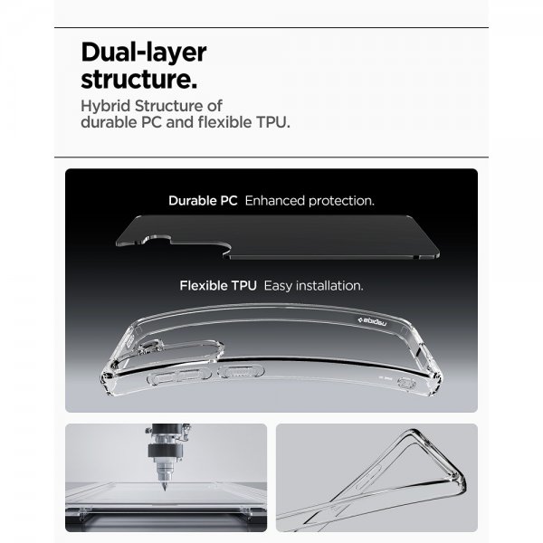 Spigen Samsung Galaxy S25 Plus Skal Ultra Hybrid Crystal Clear