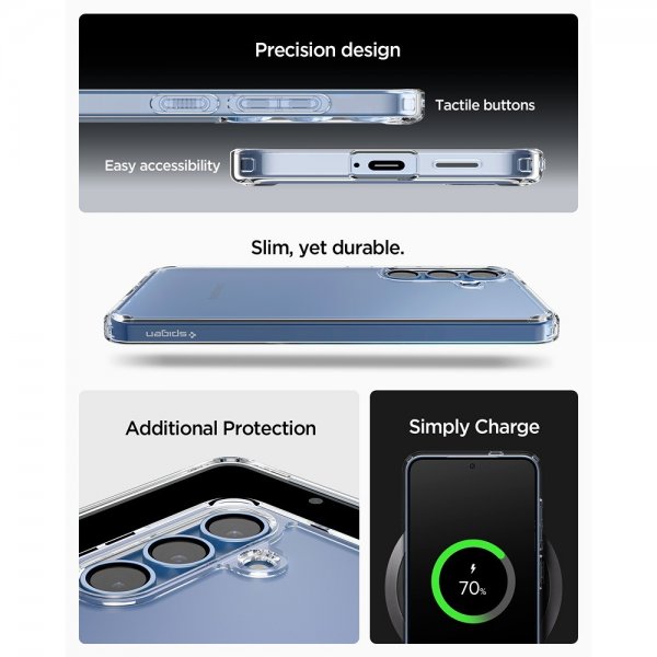 Spigen Samsung Galaxy S25 Plus Skal Ultra Hybrid Crystal Clear