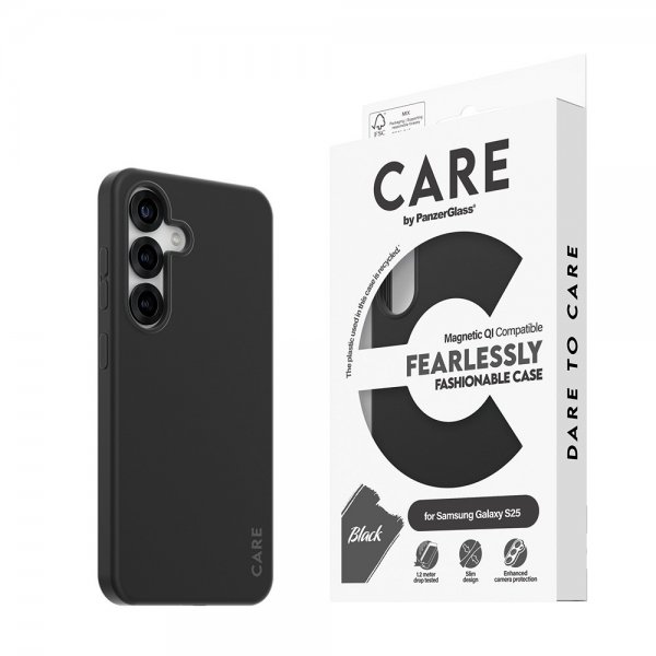 CARE by PanzerGlass Samsung Galaxy S25 Skal Fashionable MagSafe Svart