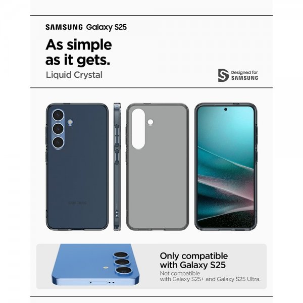 Spigen Samsung Galaxy S25 Skal Liquid Crystal Space Crystal