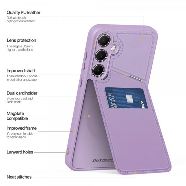Dux Ducis Samsung Galaxy S25 Skal Rafi II Series MagSafe Lila