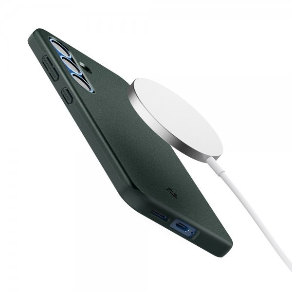 Spigen Samsung Galaxy S25 Skal Thin Fit MagFit Abyss Green