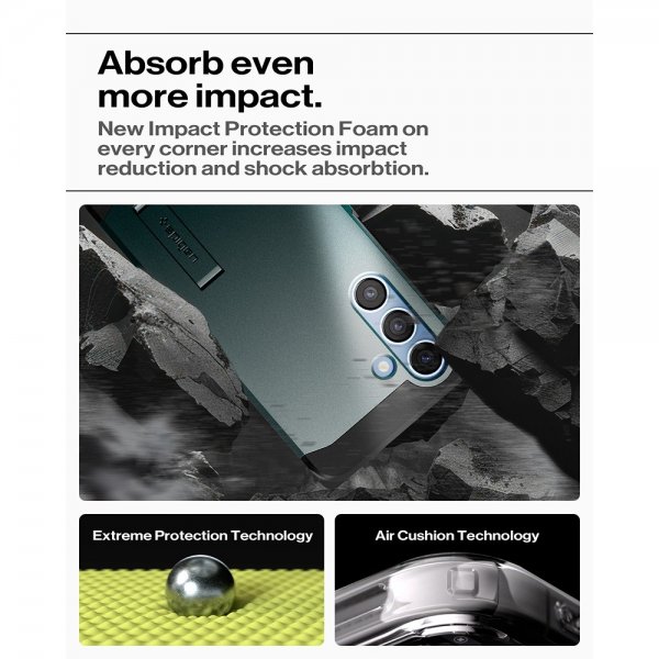 Spigen Samsung Galaxy S25 Skal Tough Armor MagFit Abyss Green