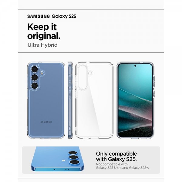 Spigen Samsung Galaxy S25 Skal Ultra Hybrid Crystal Clear