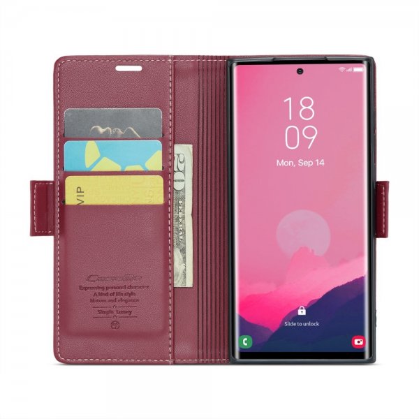 CaseMe Samsung Galaxy S25 Ultra Fodral 023 Series Röd