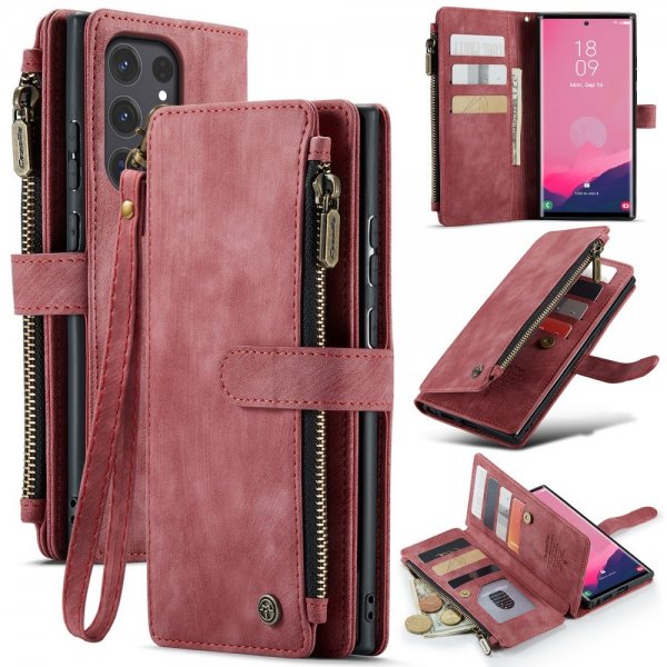 CaseMe Samsung Galaxy S25 Ultra Fodral C30 Series Röd