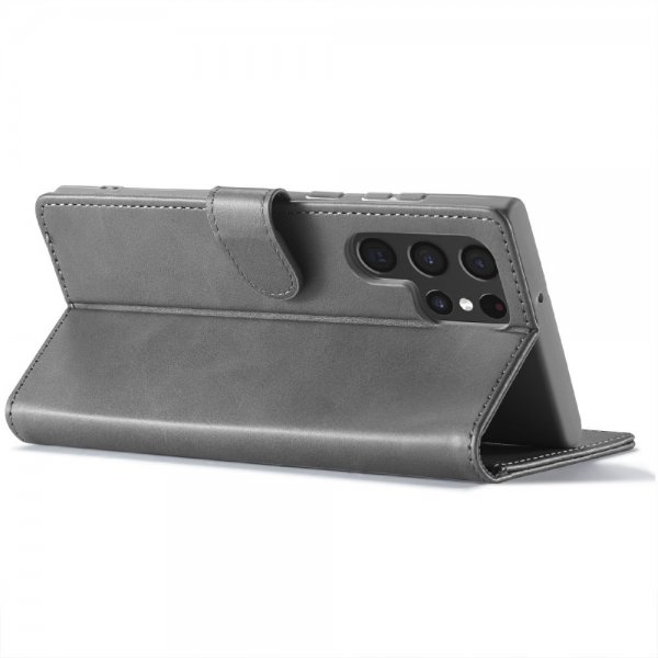 Lc.Imeeke Samsung Galaxy S25 Ultra Fodral med Kortfack Stativfunktion Grå