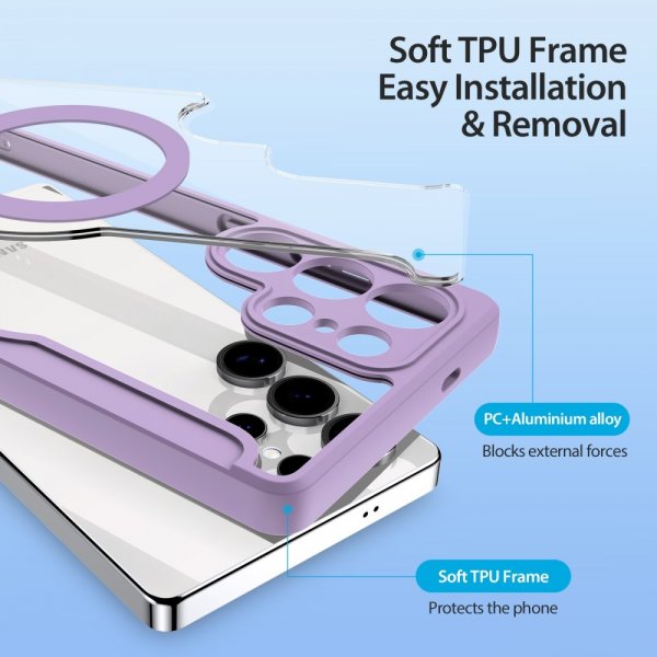 Dux Ducis Samsung Galaxy S25 Ultra Fodral Skin X Pro Series MagSafe Lila