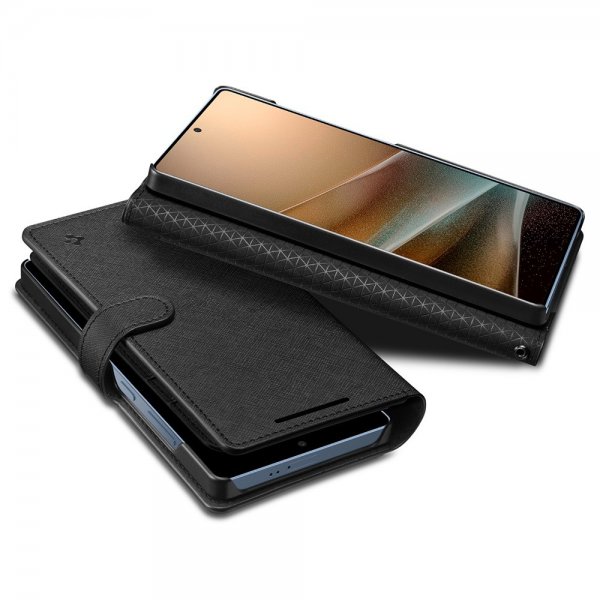 Spigen Samsung Galaxy S25 Ultra Fodral Wallet S Svart