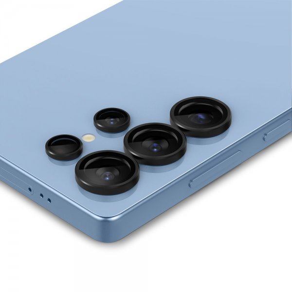 Spigen Samsung Galaxy S25 Ultra Kameraskydd GLAS.tR EZ Fit Optik Pro 2-pack Svart