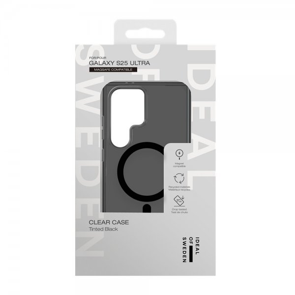 Ideal of Sweden Samsung Galaxy S25 Ultra Skal Clear Case MagSafe Tinted Black