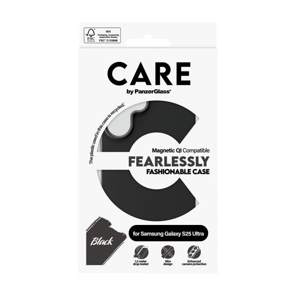 CARE by PanzerGlass Samsung Galaxy S25 Ultra Skal Fashionable MagSafe Svart