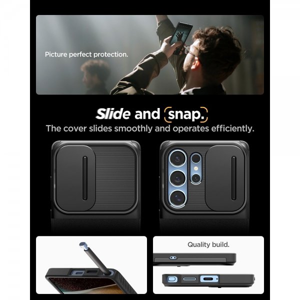 Spigen Samsung Galaxy S25 Ultra Skal Optik Armor Svart