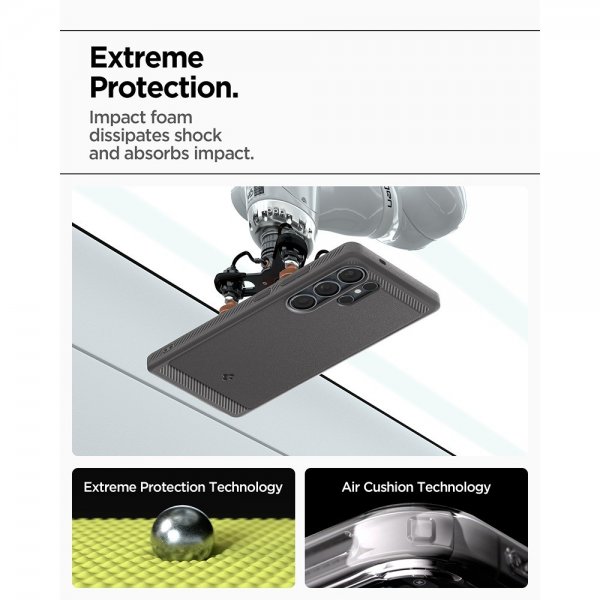 Spigen Samsung Galaxy S25 Ultra Skal Rugged Armor MagFit Marble Gray