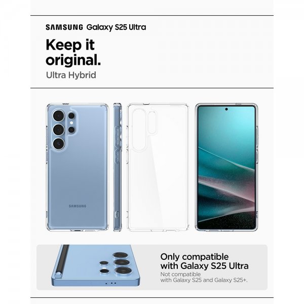 Spigen Samsung Galaxy S25 Ultra Skal Ultra Hybrid Crystal Clear
