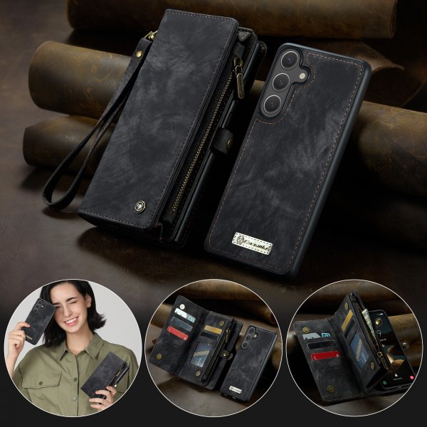CaseMe Samsung Galaxy S26 Fodral 008 Series Löstagbart Skal Svart