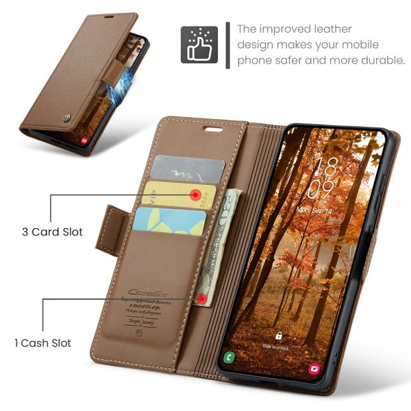 CaseMe Samsung Galaxy S26 Fodral 023 Series Brun