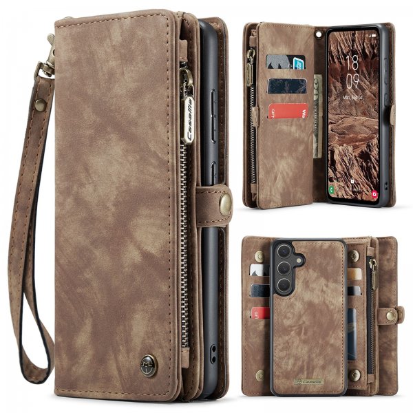 CaseMe Samsung Galaxy S26 Plus Fodral 008 Series Löstagbart Skal Brun