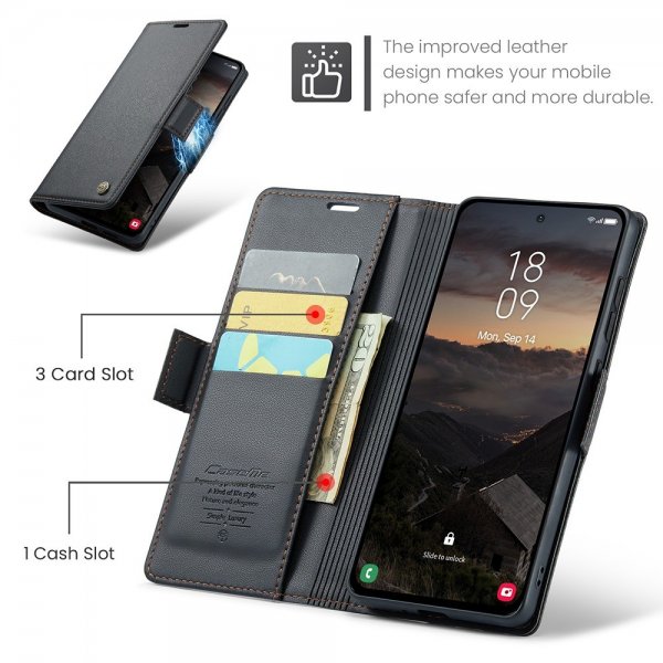 CaseMe Samsung Galaxy S26 Plus Fodral 023 Series Svart