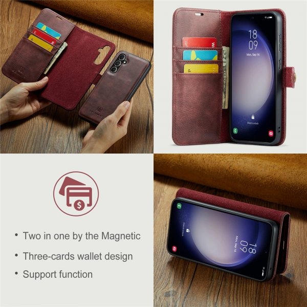 Dg.Ming Samsung Galaxy S26 Plus Fodral med Löstagbart Skal Röd