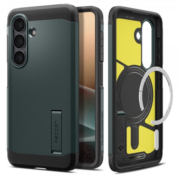 Spigen Samsung Galaxy S26 Skal Tough Armor MagFit Abyss Green