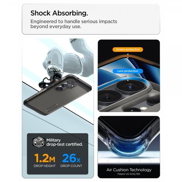 Spigen Samsung Galaxy S26 Ultra Skal Tough Armor MagFit Gunmetal