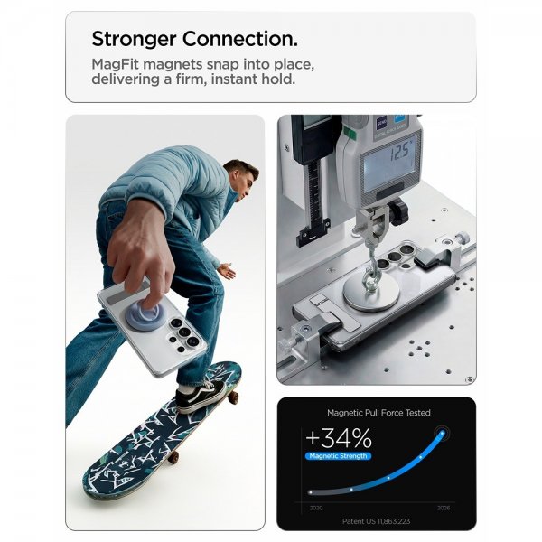 Spigen Samsung Galaxy S26 Ultra Skal Ultra Hybrid S MagFit Clear White