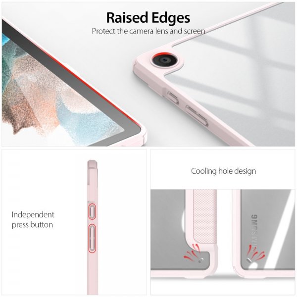 Dux Ducis Samsung Galaxy Tab A9 Plus Fodral TOBY Series Rosa