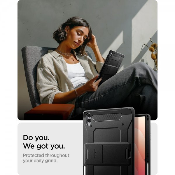 Spigen Samsung Galaxy Tab S11 Ultra Skal Tough Armor Pro Svart