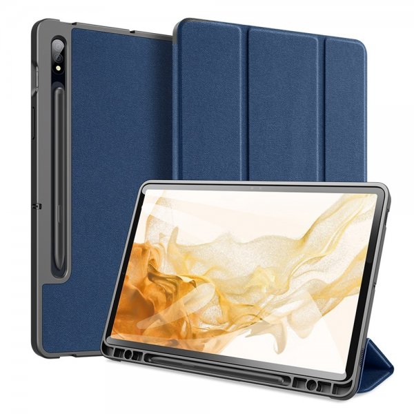 Dux Ducis Samsung Galaxy Tab S7/Galaxy Tab S8 Fodral DOMO Series Blå