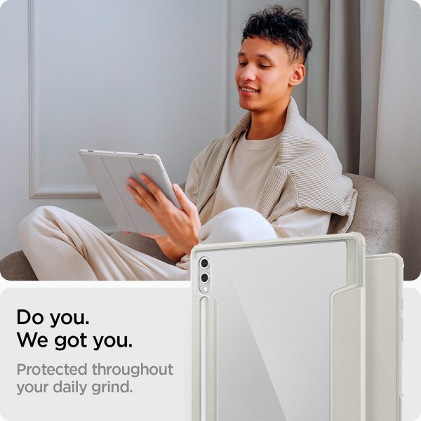 Spigen Samsung Galaxy Tab S8 Ultra/S9 Ultra/S10 Ultra Fodral Ultra Hybrid Pro Grå