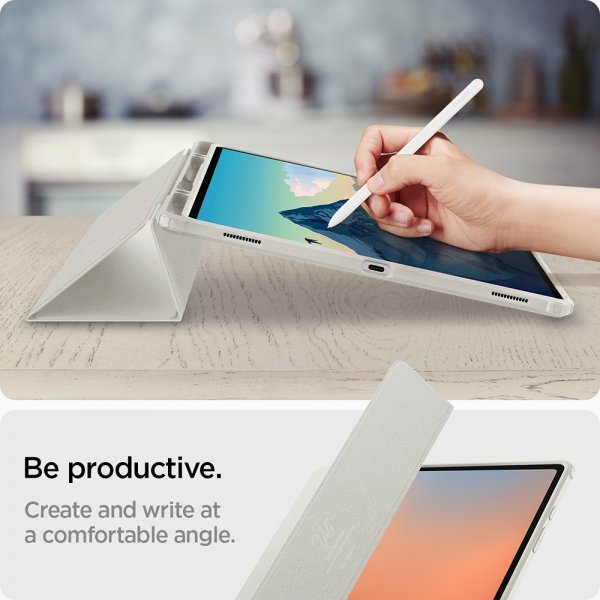 Spigen Samsung Galaxy Tab S8 Ultra/S9 Ultra/S10 Ultra Fodral Ultra Hybrid Pro Grå