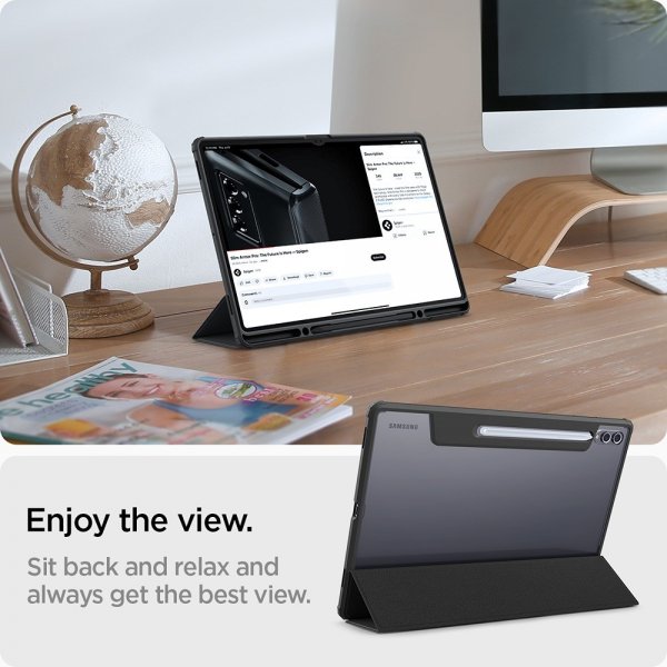 Spigen Samsung Galaxy Tab S8 Ultra/S9 Ultra/S10 Ultra Fodral Ultra Hybrid Pro Svart