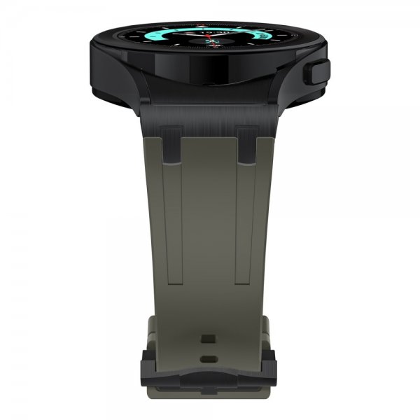 Samsung Galaxy Watch 20mm Armband i Silikon Svart Spänne Grön