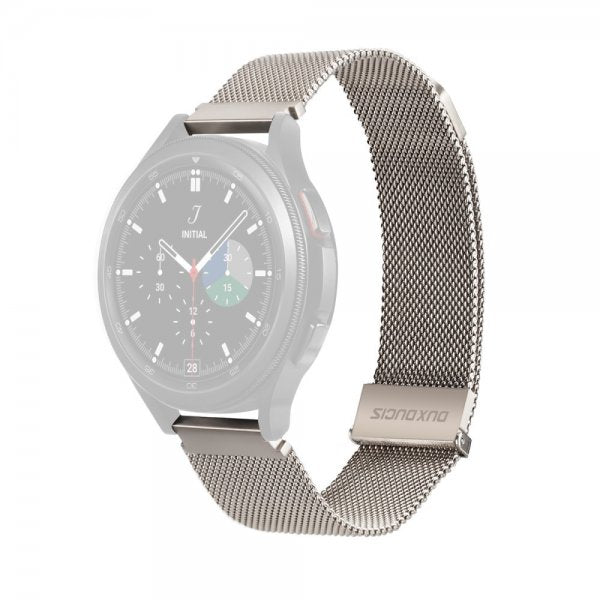 Dux Ducis Samsung Galaxy Watch 20mm Armband Milanese Starlight Silver