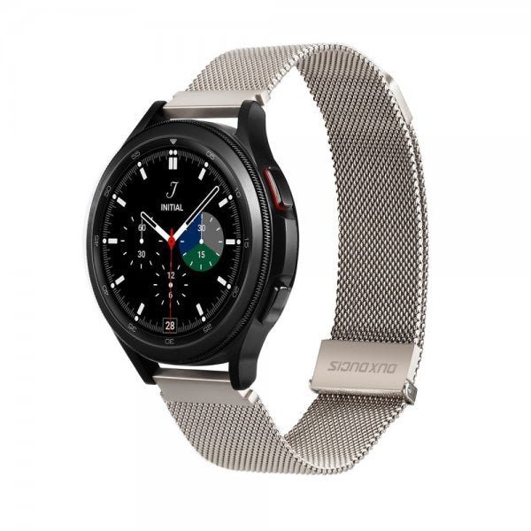 Dux Ducis Samsung Galaxy Watch 20mm Armband Milanese Starlight Silver