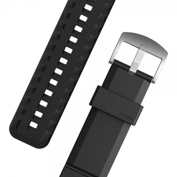 Ringke Samsung Galaxy Watch 20mm Armband Rubber One Bold Band Svart