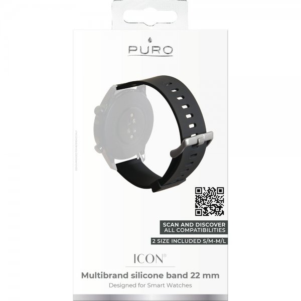 Puro Samsung Galaxy Watch 22mm Armband Icon Svart