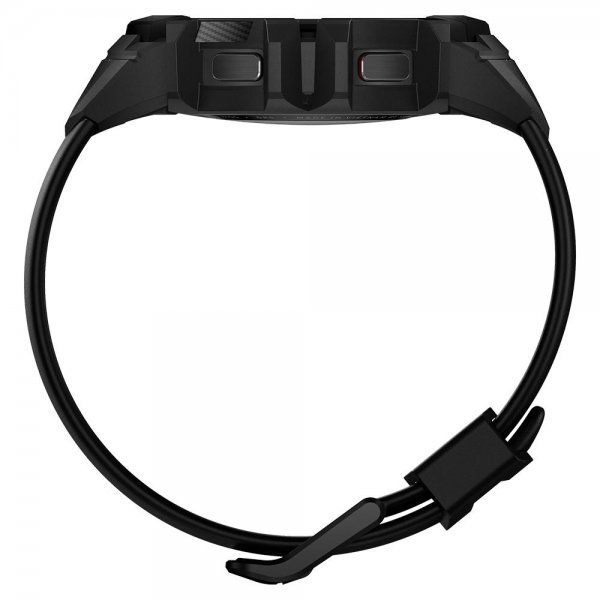 Spigen Samsung Galaxy Watch 4/5 44mm Skal med Armband Rugged Armor Pro Charcoal Gray