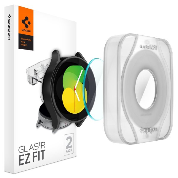 Spigen Samsung Galaxy Watch 4/5 44mm Skärmskydd GLAS.tR EZ Fit 2-pack