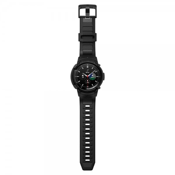 Spigen Samsung Galaxy Watch 4 Classic 46mm Skal med armband Rugged Armor Pro Svart