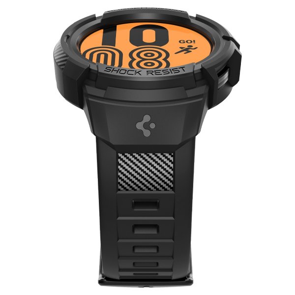 Spigen Samsung Galaxy Watch 5 Pro 45mm Skal och Armband Rugged Armor Pro Svart