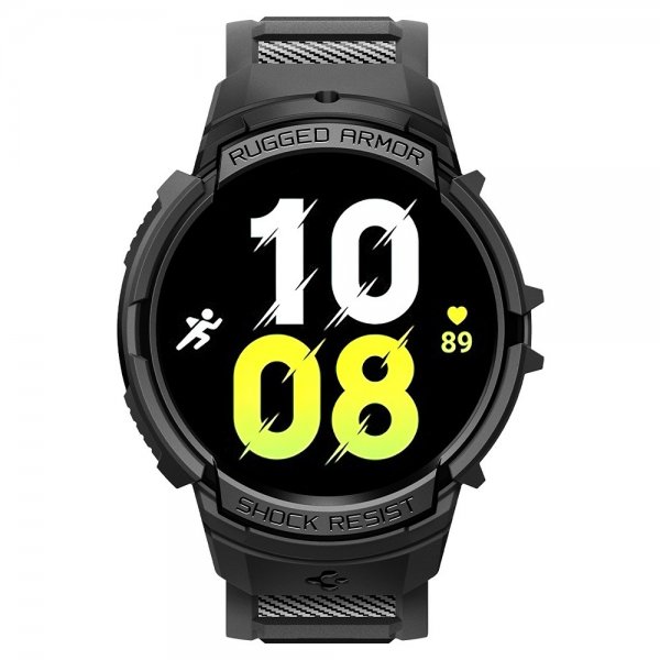 Spigen Samsung Galaxy Watch 6 40mm Skal och Armband Rugged Armor Pro Svart