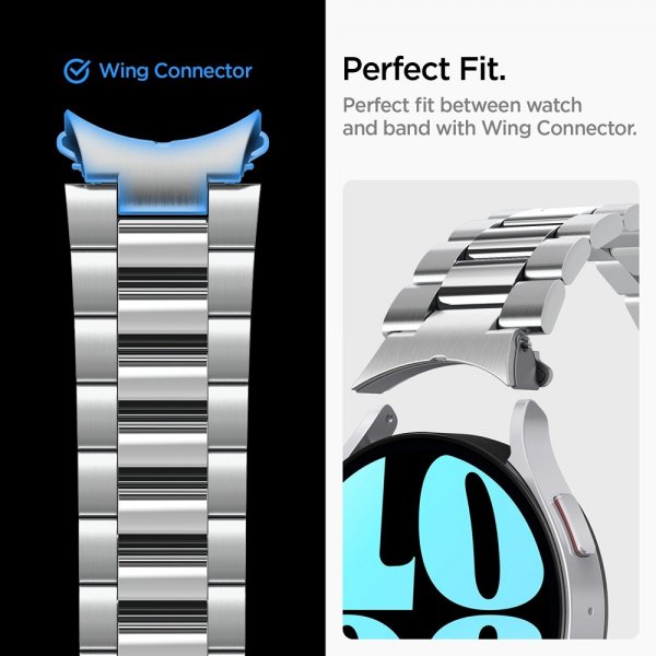 Spigen Samsung Galaxy Watch 6 44mm Armband Modern Fit 316L Silver