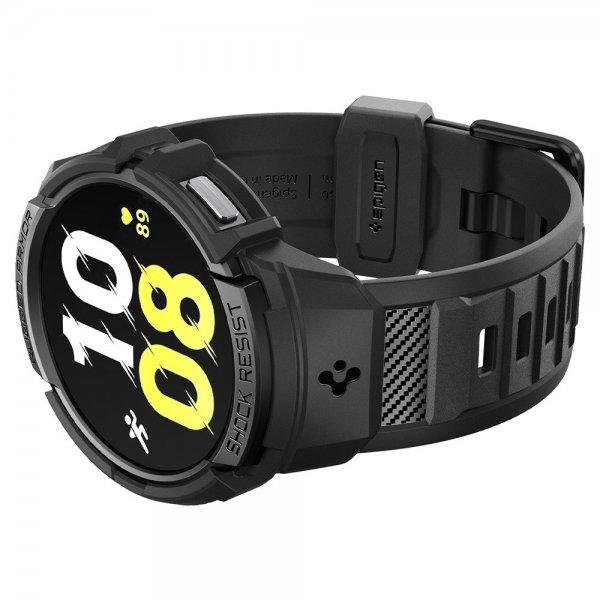 Spigen Samsung Galaxy Watch 6 44mm Skal och Armband Rugged Armor Pro Svart