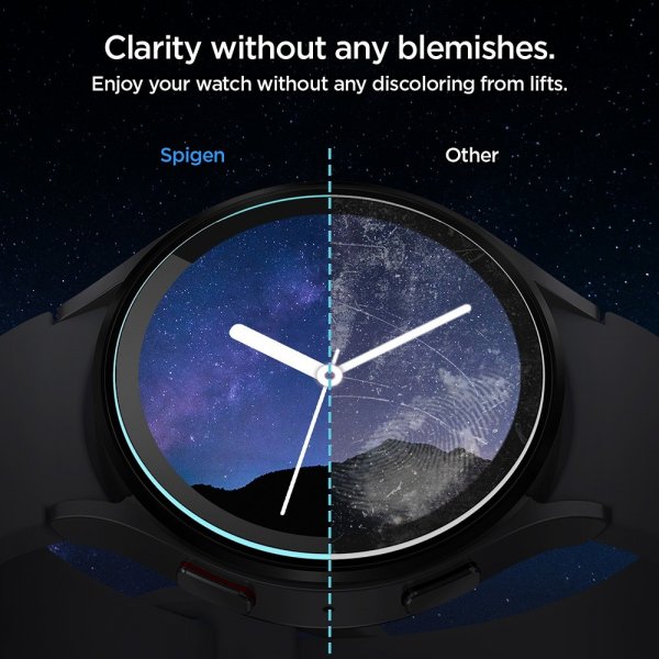 Spigen Samsung Galaxy Watch 6 44mm Skärmskydd GLAS.tR EZ Fit 2-pack